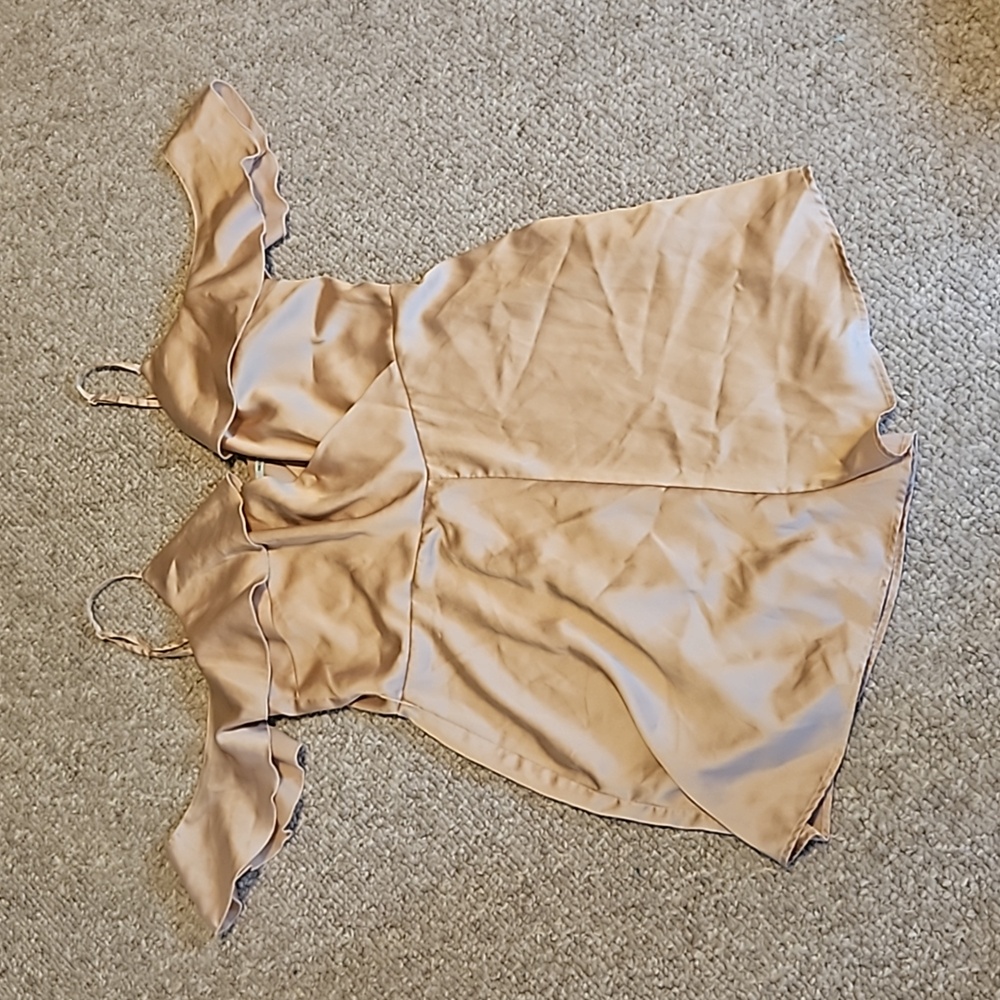 Rose gold romper